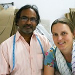 Working with Masterji on patterns during summer production, Jaipur 2011